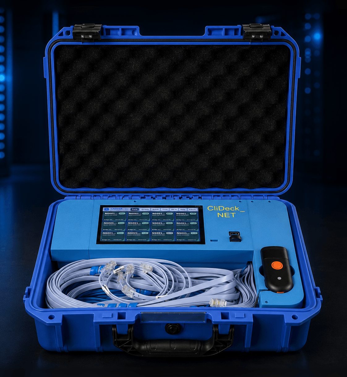 CliDeck Net Controller front-facing open case product photo